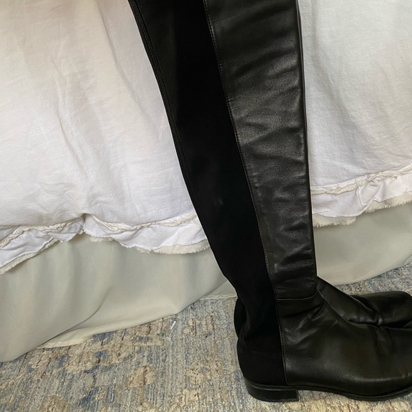 Stuart Weitzman 5050 Leather Over the Knee Boots - Picture 3 of 12